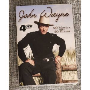 20 CLASSIC JOHN WAYNE MOVIES" 4-DVD SET. Brand-new (see description) Western New